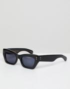 Pared Small Cat Eye Sunglasses In Black - Black