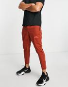 Nike Running Dri-fit Phenom Elite Trail Woven Pants In Terracotta-orange