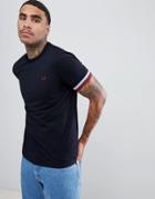 Fred Perry Bold Tipped T-shirt In Navy - Navy