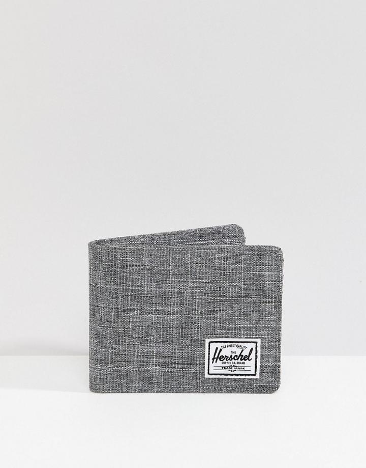 Herschel Supply Co Roy Bi-fold Coin Wallet With Rfid - Gray
