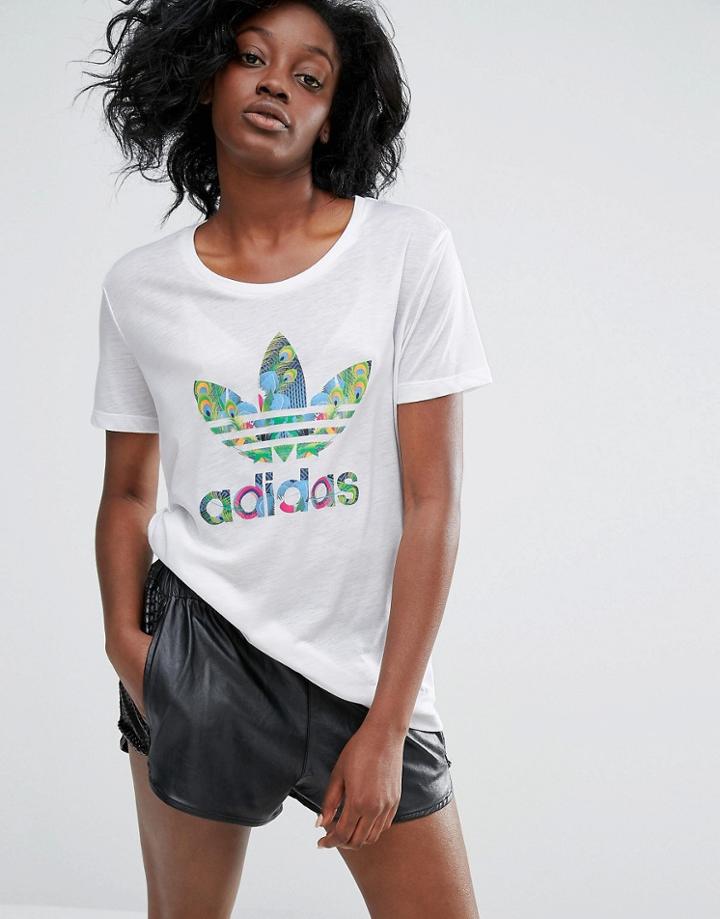 Adidas Bird Logo T-shirt - White