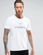 Pretty Green T-shirt With Crowd Print In White - White
