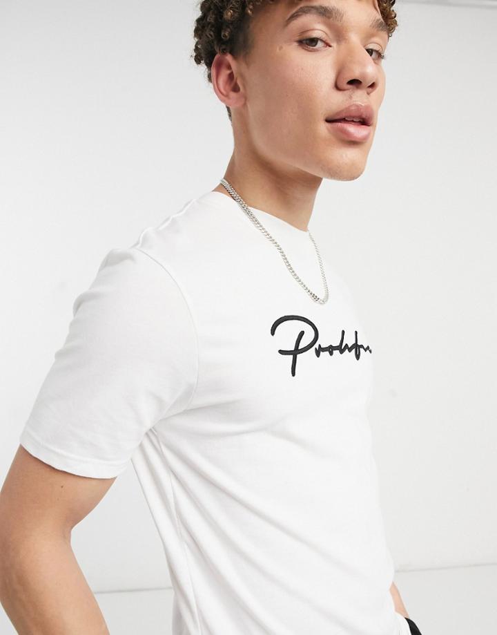 River Island Prolific Slim T-shirt In White