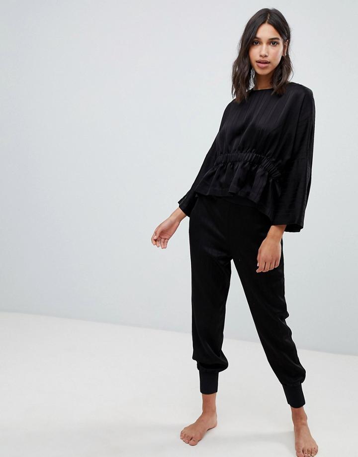 Ted Baker Ted Says Relax Rayon Cuff Jogger - Black