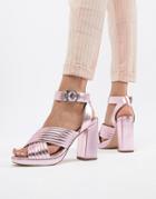 Paul & Joe Sister Metallic Heeled Shoe - Pink
