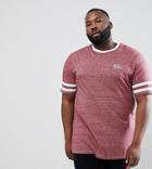 Duke Plus T-shirt With Arm Stripe In Red - Red