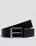 Dead Vintage Leather Jean Belt In Black - Black