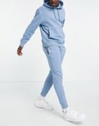 Topman Coordinating Sweatpants In Washed Blue-blues