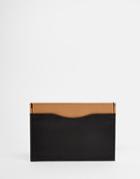 Asos Leather Cardholder With Contrast Internal