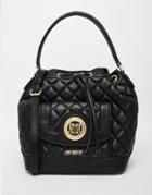 Love Moschino Quilted Bucket Bag In Black - 000 Black