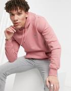 Original Penguin Icon Logo Hoodie In Dusty Rose Pink