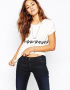 G Star Evalu 'g' Border Logo T-shirt - White