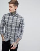 Farah Ancoats Slim Fit Check Shirt In Navy - Navy
