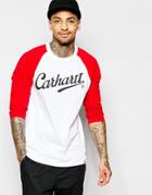 Carhartt Wip League Long Sleeve Raglan T-shirt - White