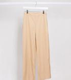 Collusion Tailored Trousers In Beige Pinstripe-neutral