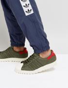 Adidas Originals Superstar Sneakers In Green Bz0567 - Green