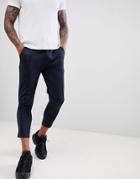 Only & Sons Tapered Track Pant With Piping - Navy
