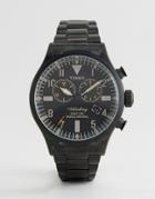 Timex Heritage Waterbury Chronograph Bracelet Watch In Black - Black