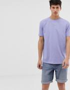 Asos Design Relaxed T-shirt With Crew Neck In Purple - Purple