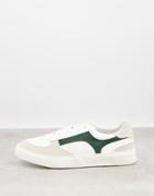 Asos Design Sneakers With Side Details-white