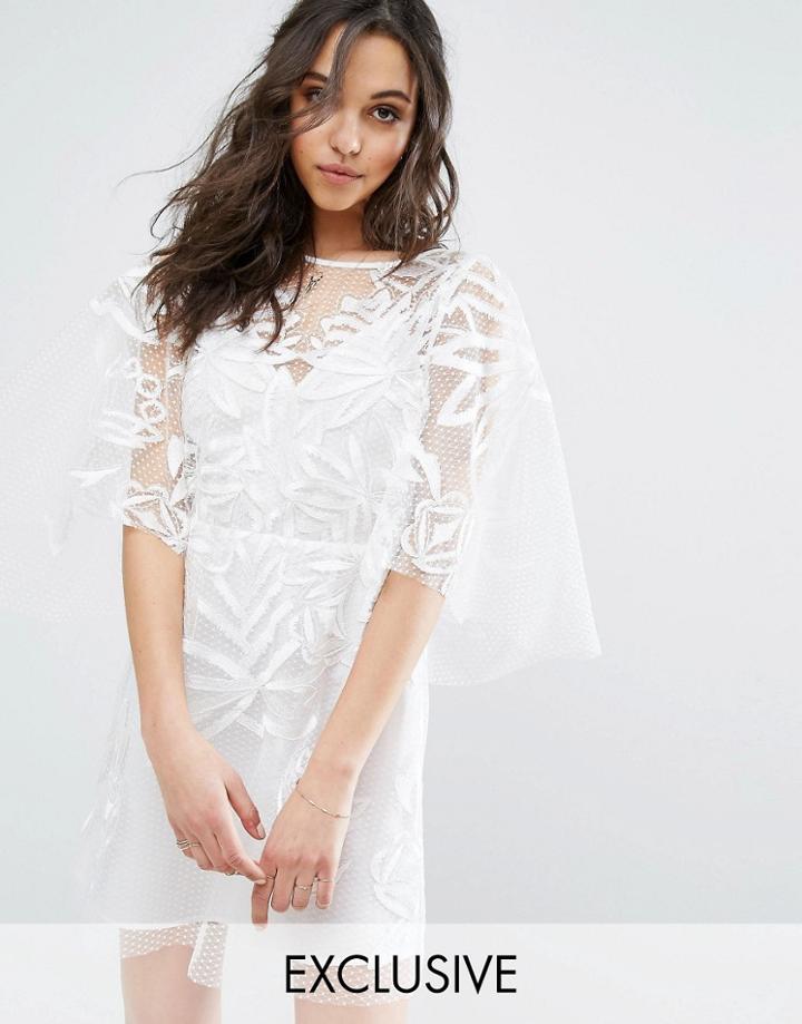 Stevie May Burning Lace Mini Dress - White