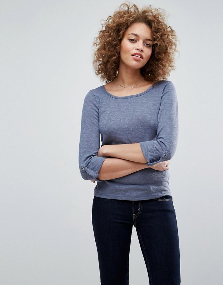 Only Jess 3/4 Sleeve Tee - Gray