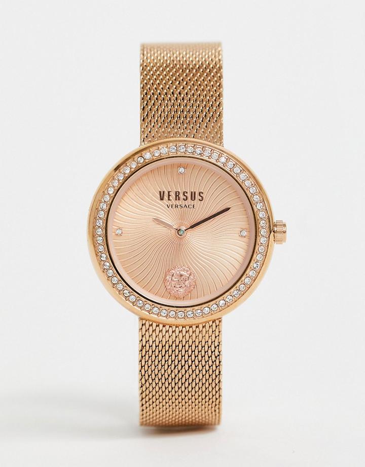 Versus Versace Lea Bracelet Watch In Rose Gold