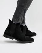 Office Iberian Chelsea Boots In Black Suede - Black