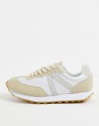 Truffle Collection Runner Sneakers In Beige-neutral