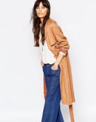 Just Female Trust Trenchcoat In Tobacco - Brown