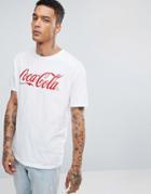 Bershka Coca Cola T-shirt In White - White
