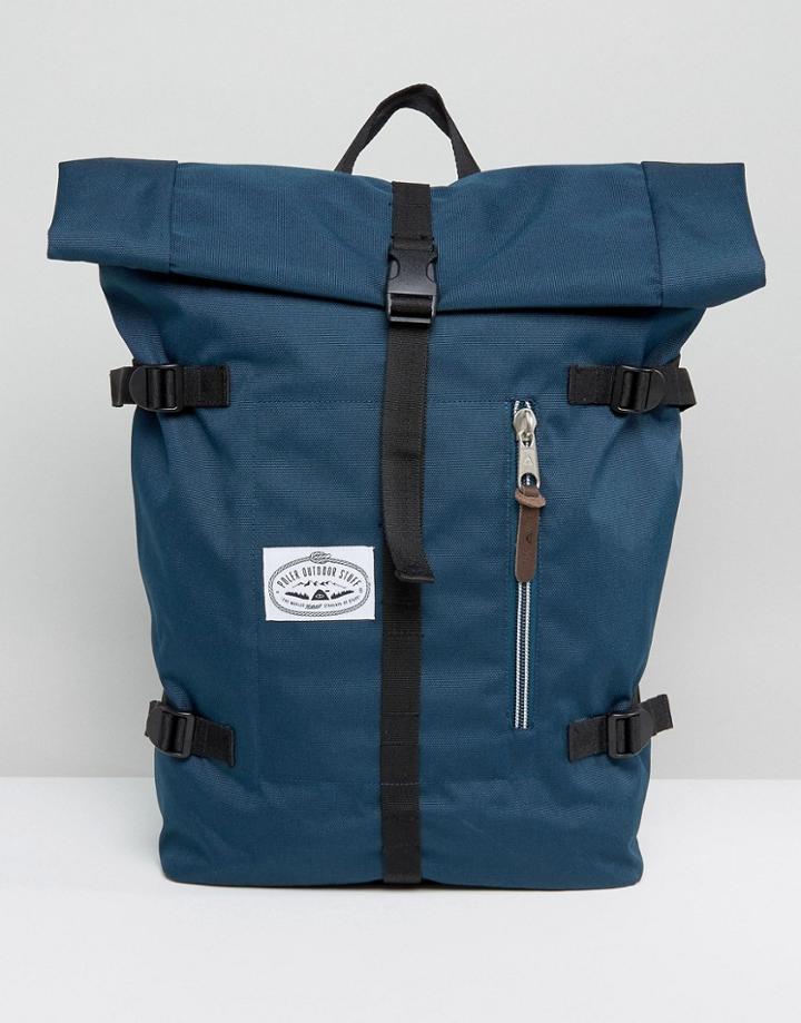 Poler Classic Rolltop Backpack In Navy - Navy