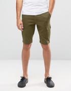 Jack & Jones Cargo Shorts In Skinny Fit - Green