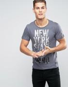 Blend New York Print T-shirt - Gray