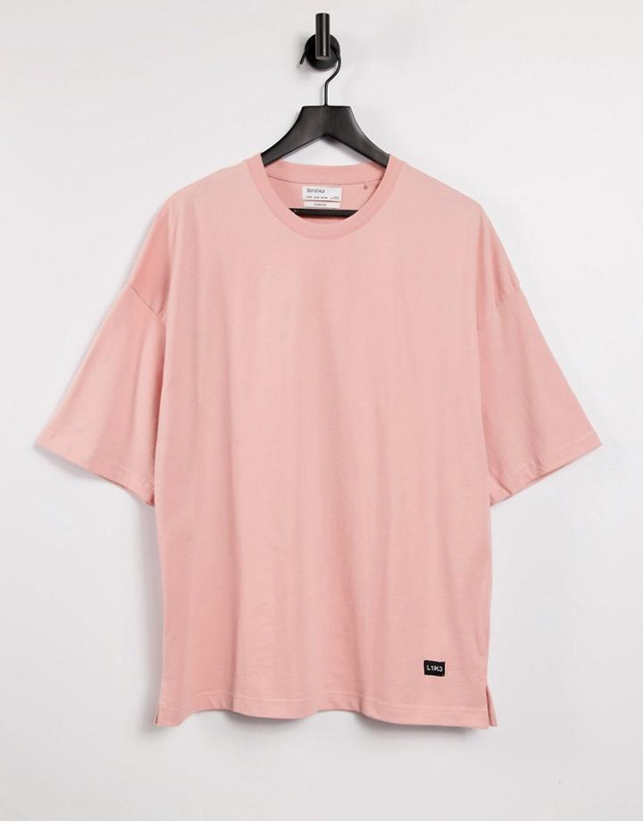 Bershka Oversized T-shirt In Pink
