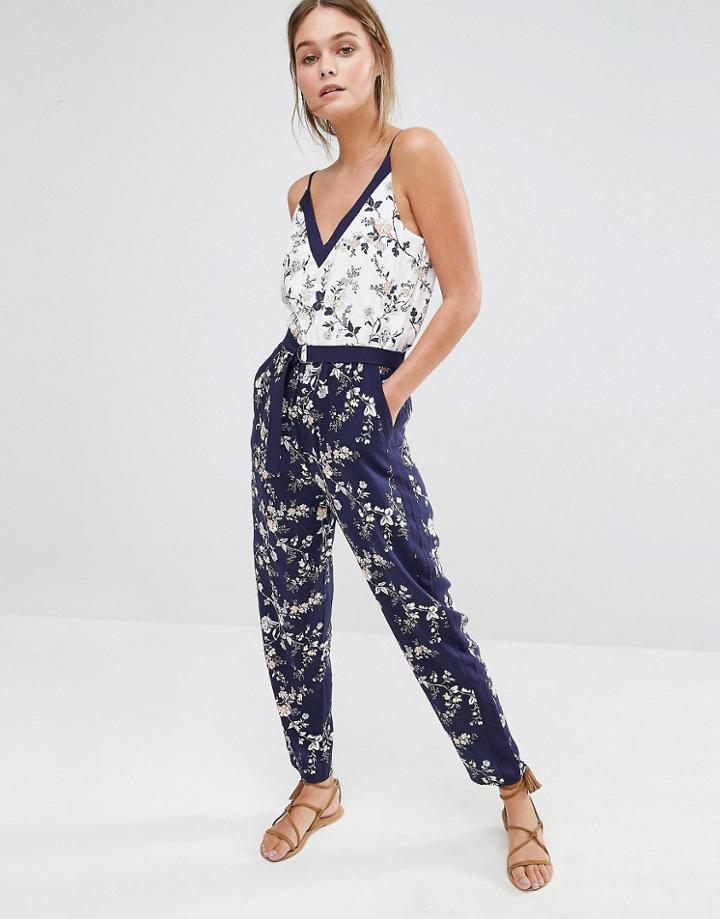 Oasis Mixed Print Cami Jumpsuit - Multi