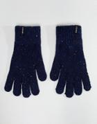 Penfield Highgate Knit Gloves Multi Fleck In Navy - Navy