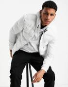 Topman Quilted Vest Jacket With Padding In White