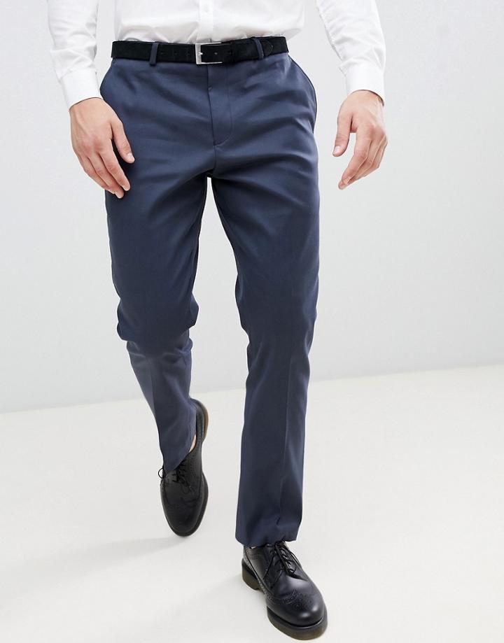 Twisted Tailor Slim Fit Pants In Navy - Navy