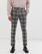 Twisted Tailor Super Skinny Pants In Gray Bold Check