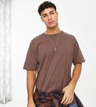 New Look Oversized T-shirt In Mid Brown