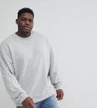 Asos Plus Oversized Sweatshirt In Gray Marl - Gray