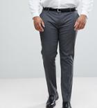 Asos Plus Skinny Suit Pants In Charcoal - Gray