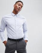 Asos Design Premium Stretch Slim Royal Oxford Shirt In Blue - Blue