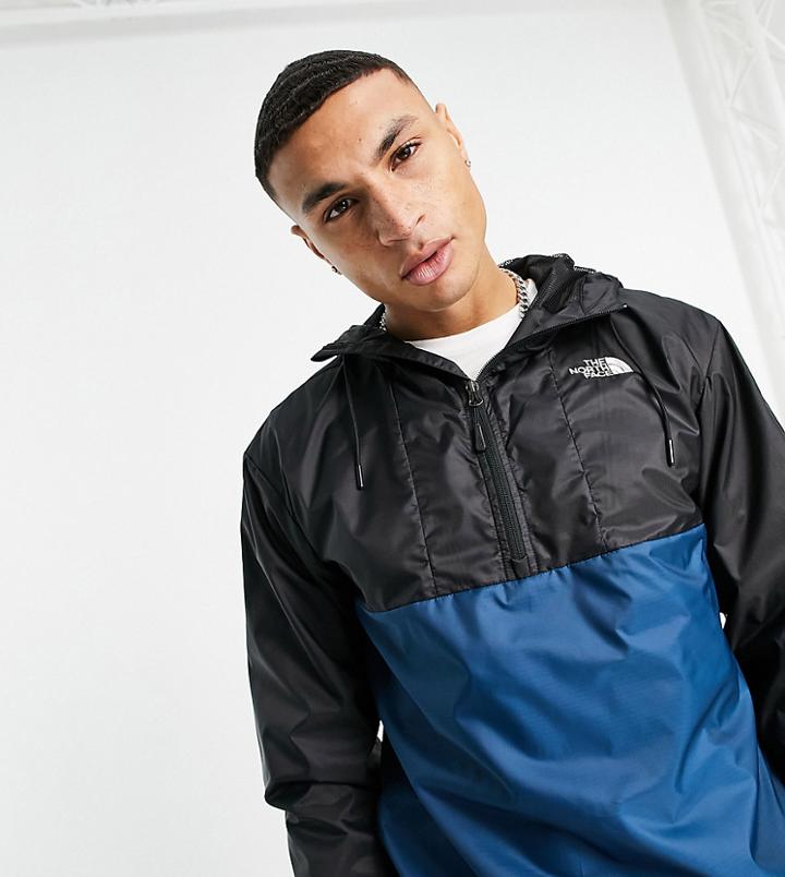 The North Face Wind Anorak Jacket In Blue Exclusive To Asos-blues