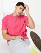 Asos Design Relaxed Fit T-shirt In Pink