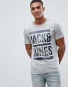Jack & Jones Logo T-shirt-gray