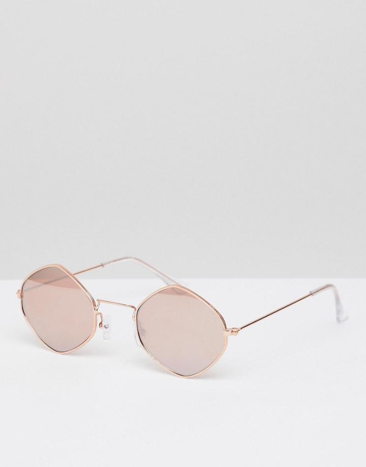 New Look Small Round Sunglasses - Silver