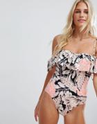 Seafolly Floral Bardot Swimsuit - Multi