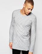 Cheap Monday Burn Slub Long Sleeved T-shirt - Gray